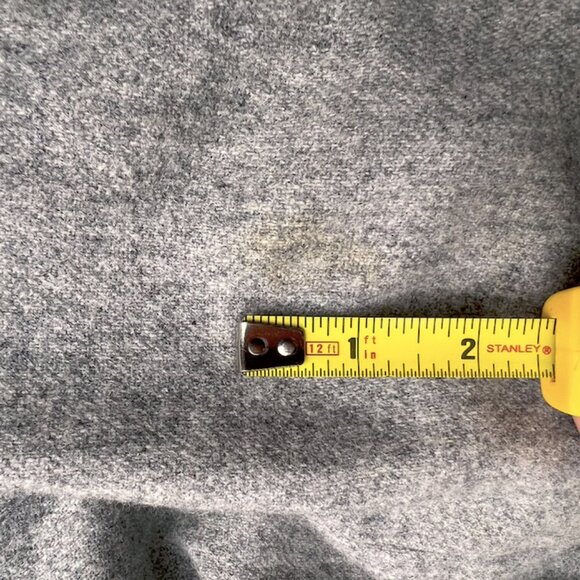 Vintage Wool Skirt with Front Pleats, Knee Length - Picture 16 of 16